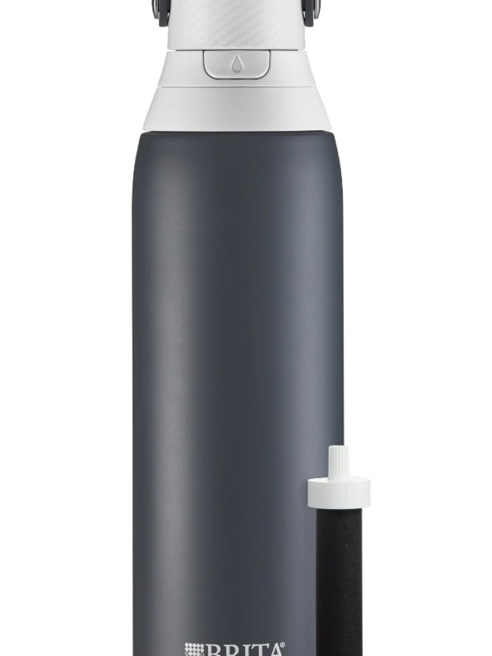 Brita Matte Charcoal Gray Filtered Water Bottle 32oz